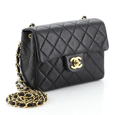 chanel lambskin quilted mini square|Mini classic handbag, Lambskin, black — Fashion .